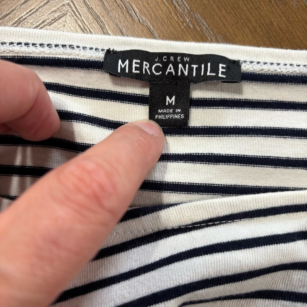 Classic Striped Black and White Blouse - Picture 5 of 5